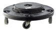 Rubbermaid Brute 250 lb Black Plastic Wheeled Garbage Can Dolly, Pack of 2