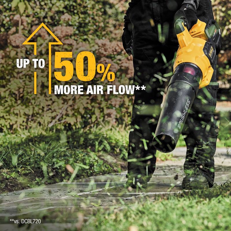 DeWalt 60V MAX DCBL772X1 125 mph 600 CFM 60 V Battery Handheld Leaf Blower Kit (Battery & Charger)