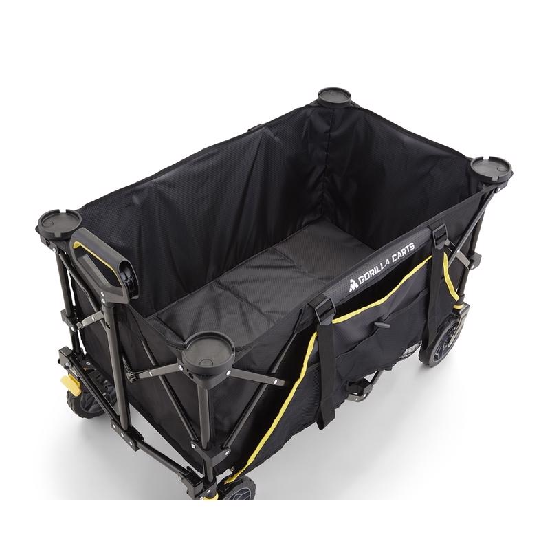 Gorilla Carts Polyester Fabric Folding Utility Wagon 150 lb. cap.