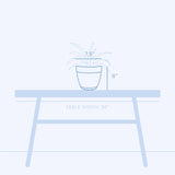 Bloem Dayton 8 in. D Plastic Planter Coral