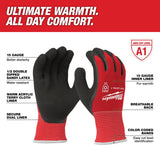 Milwaukee Winter Dipped Gloves Red L 1 pair