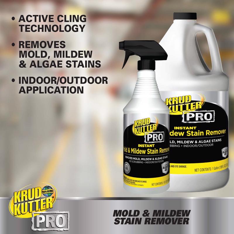 Krud Kutter Pro Mold and Mildew Stain Remover 1 gal, Pack of 4