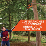 Black+Decker 10 in. Electric Pole Saw Tool Only 3/8 in.