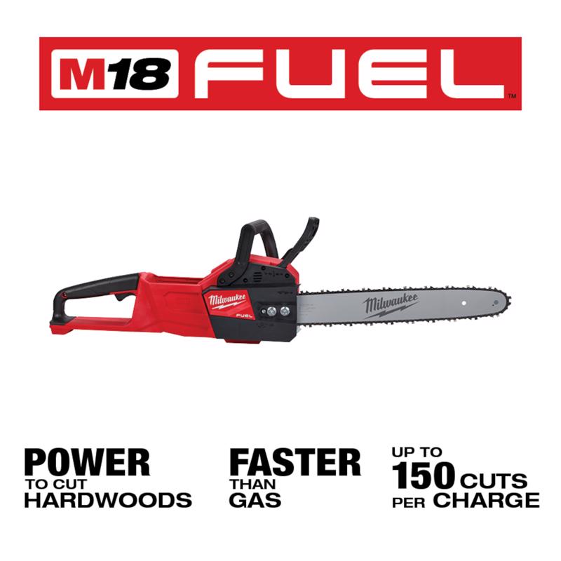 Milwaukee M18 FUEL 2727-20 16 in. 18 V Battery Chainsaw Tool Only