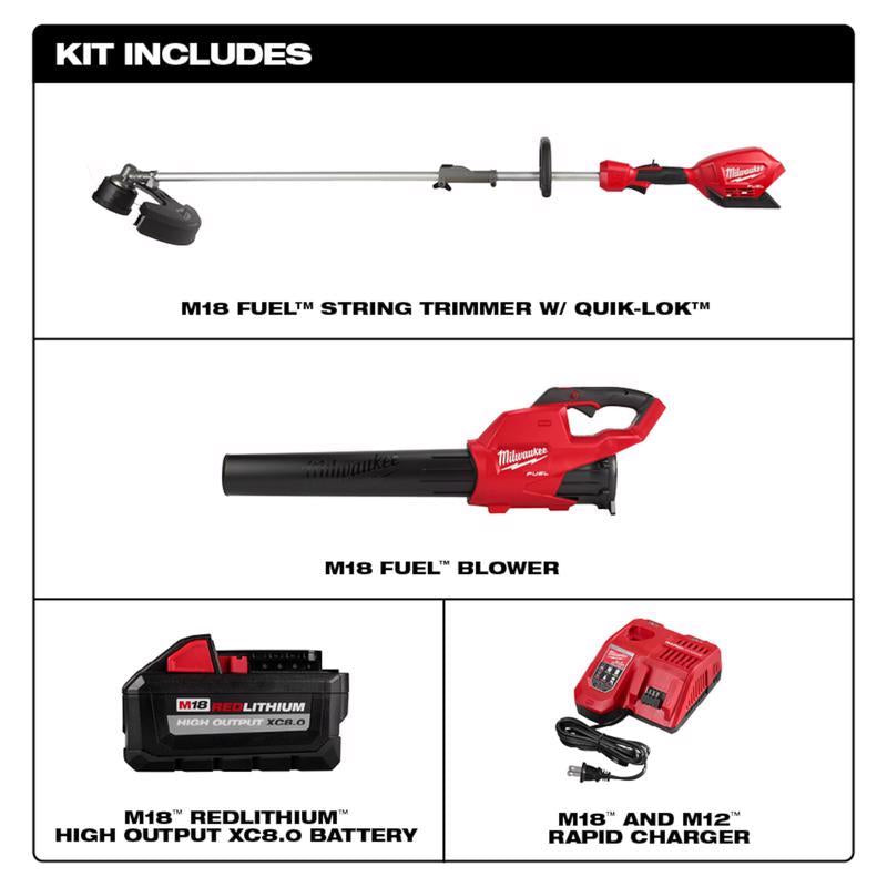 Milwaukee 3000-21 Combination Tool Kit, Battery Included, 8 Ah, 18 V, Lithium-Ion