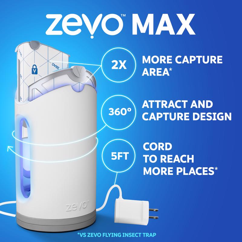 Zevo Max Flying Insect Trap, Pack of 4