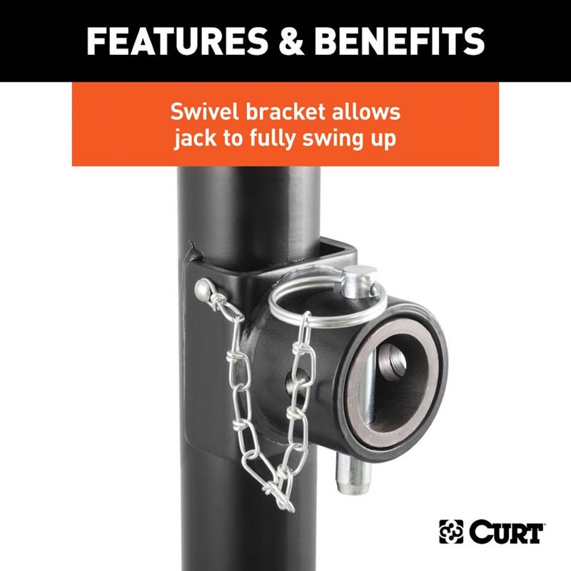 CURT Manual 2000 lb Trailer Jack