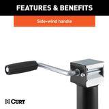 CURT Manual 2000 lb Trailer Jack