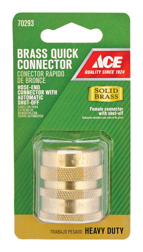 Ace Brass Threaded Female Quick Connector Coupling