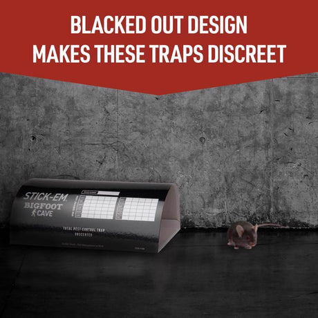 JT Eaton Stick-Em Pro Series Bigfoot Extra Large Glue Board Trap For Insects/Rodents/Snakes 4 pk, Pack of 12