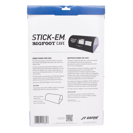 JT Eaton Stick-Em Pro Series Bigfoot Extra Large Glue Board Trap For Insects/Rodents/Snakes 4 pk, Pack of 12