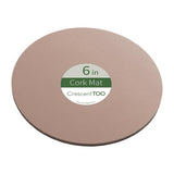 Crescent Garden 6 in. D Cork/Plastic Planter Mat Natural, Pack of 25