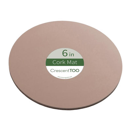 Crescent Garden 6 in. D Cork/Plastic Planter Mat Natural, Pack of 25