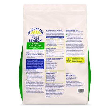 Pennington Full Season Slow-Release Nitrogen Lawn Fertilizer For All Grasses 12000 sq ft