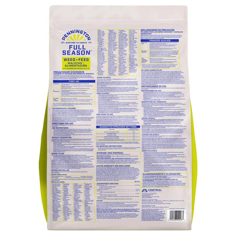 Pennington Full Season Weed & Feed Lawn Fertilizer For Multiple Grass Types 4000 sq ft