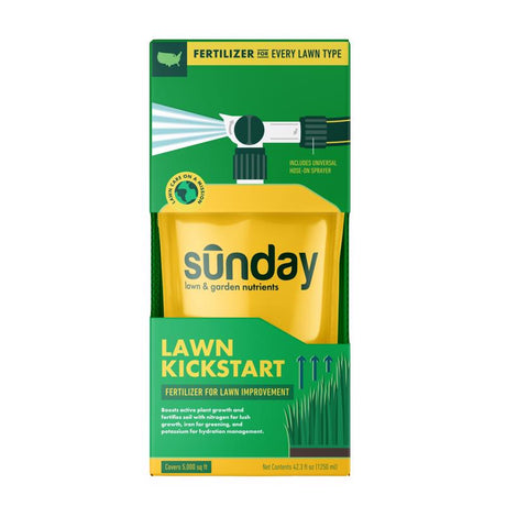 Sunday All-Purpose Lawn Fertilizer For All Grasses 5000 sq ft, Pack of 4