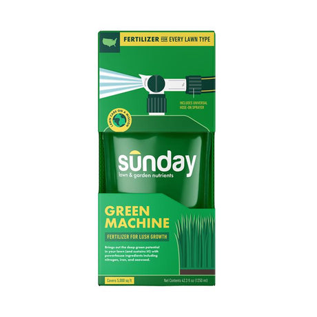Sunday All-Purpose Lawn Fertilizer For All Grasses 5000 sq ft, Pack of 4