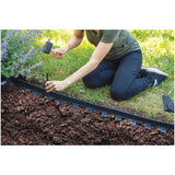 Master Mark 25 ft. L X 3.2 in. H Plastic Black Coiled Edging, Pack of 6