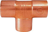 Nibco 611 Series W01770C Pipe Tee, 1-1/2 in, Sweat, Copper, 722 psi Pressure