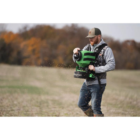 Hooyman Chest Mount Spreader For Fertilizer/Ice Melt/Seed 35 lb, Pack of 2