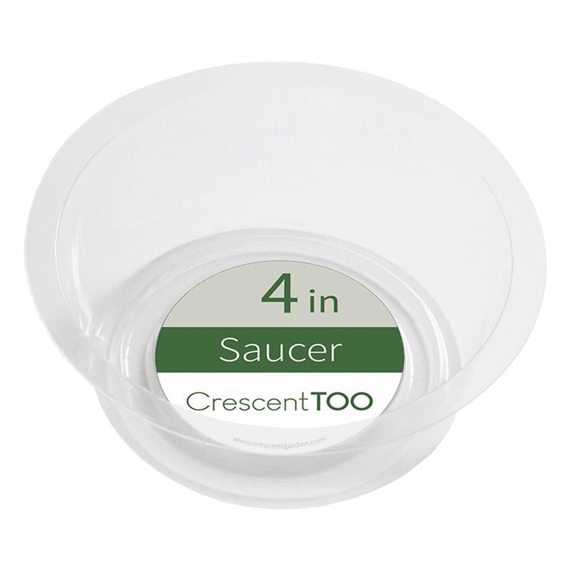 Crescent Garden 1.5 in. H X 4 in. D Polyethylene Plant Saucer Clear, Pack of 50