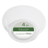 Crescent Garden 1.5 in. H X 4 in. D Polyethylene Plant Saucer Clear, Pack of 50