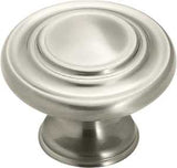 Amerock TEN1586G10 Cabinet Knob, 1 in Projection, Traditional, 1-5/16 in, Zinc