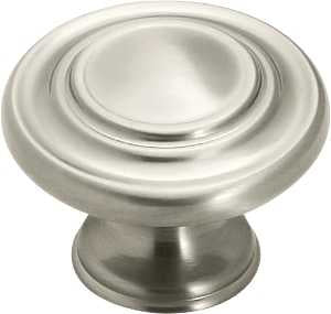Amerock TEN1586G10 Cabinet Knob, 1 in Projection, Traditional, 1-5/16 in, Zinc