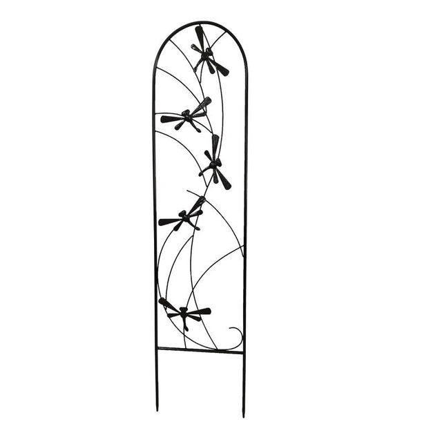 Living Accents 40 in. H Black Steel Pot Trellis