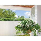 Living Accents White Steel 10 in. H Swivel Plant Hook 1 pk