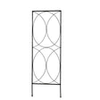 Living Accents 40 in. H Black Steel Scrollwork Trellis