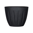L&G 9.6 in. H X 12 in. W X 12 in. D X 12 in. D Polyresin Spritzer Planter Black