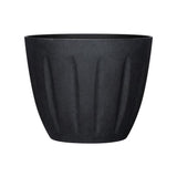 L&G 9.6 in. H X 12 in. W X 12 in. D X 12 in. D Polyresin Spritzer Planter Black