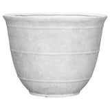 L&G 12 in. H X 16 in. W X 16 in. D X 16 in. D Polyresin Brighton Planter White