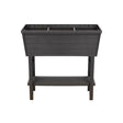 Polymer Outdoor Products 31 in. H X 32.25 in. W X 14.5 in. D PP Plastic Elevated Garden Box Brown