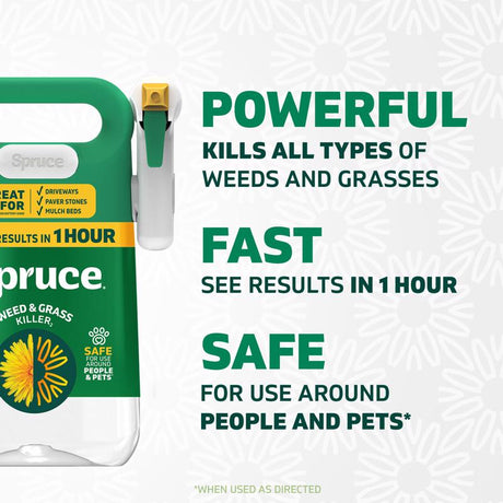 Spruce Snap & Spray Manual Trigger Weed and Grass Killer RTU Liquid 64 oz