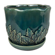 Border Concepts 4.25 in. H X 5 in. W Ceramic Sofia Planter Turquoise, Pack of 6