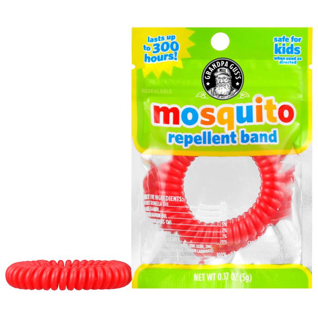 Grandpa Gus's Insect Repellent Wristband Wrist Band For Mosquitoes 1 pk, Pack of 50