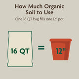 Miracle-Gro Organic Indoor Plant Potting Mix 16 qt