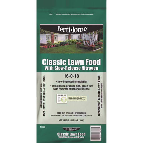 Ferti-lome Slow-Release Nitrogen Lawn Fertilizer For Multiple Grass Types 5000 sq ft