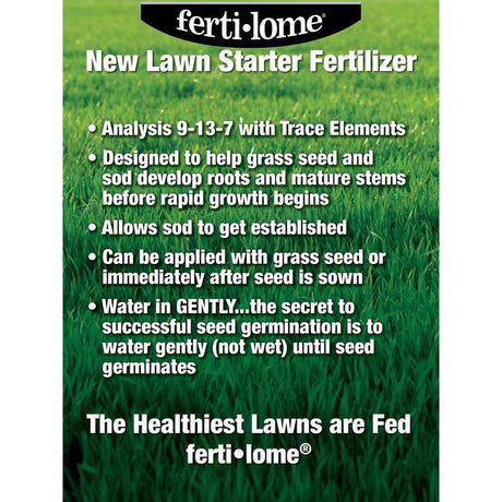 Ferti-lome Lawn Starter Lawn Fertilizer For Multiple Grass Types 4000 sq ft