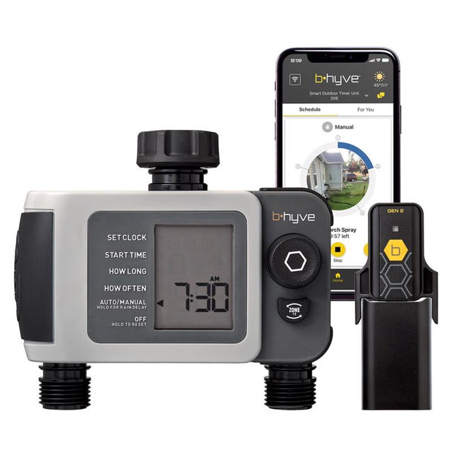 Orbit Byhve Programmable 2 Zone WiFi Hose Faucet Timer