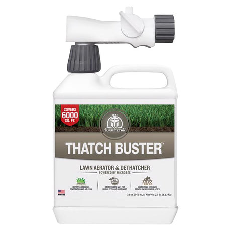 Turf Titan Thatch Buster Soil Amendment 6000 sq ft 32 oz, Pack of 6