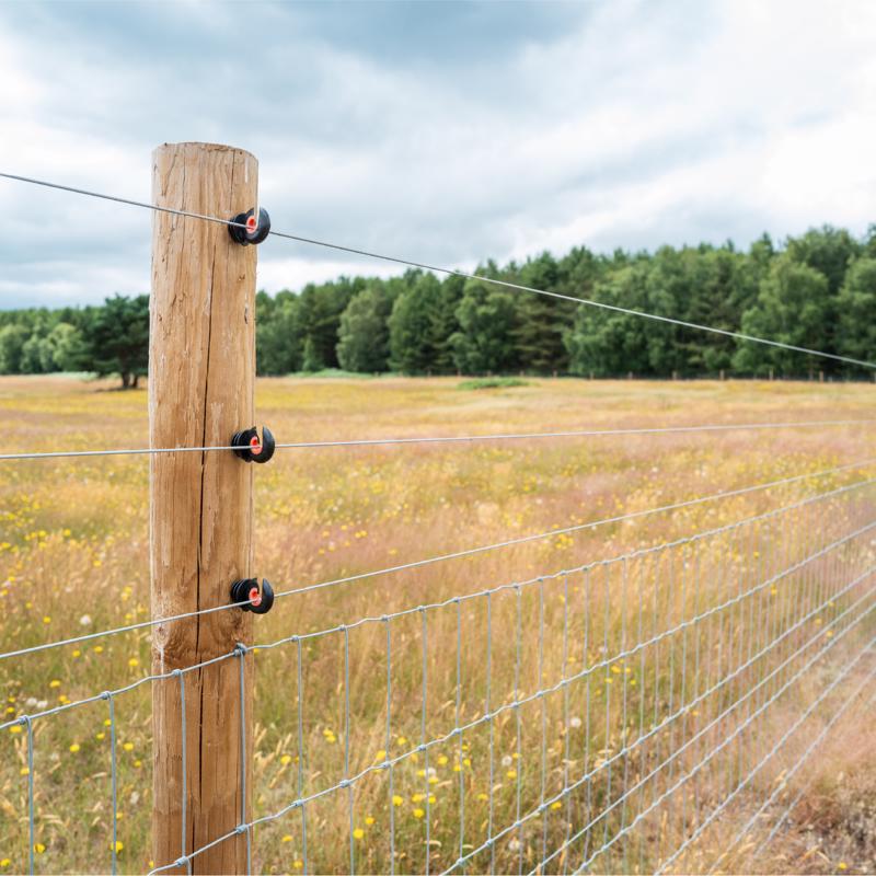 FarmGard 0.0453 in. H X 1320 ft. L Galvanized Steel Electric Fencing Silver