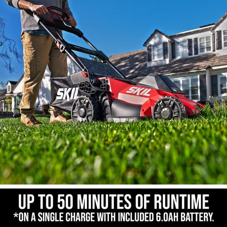 SKIL PWR CORE 40 SM4910C-11 20 in. 40 V Battery Self-Propelled Lawn Mower Kit (Battery & Charger)