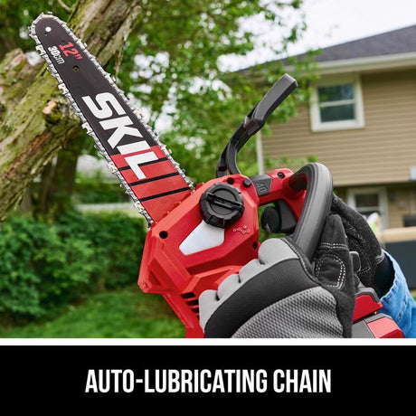 SKIL PWR CORE 40 TH1200C-11 12 in. 40 V Battery Chainsaw Kit (Battery & Charger) 1/4 in.