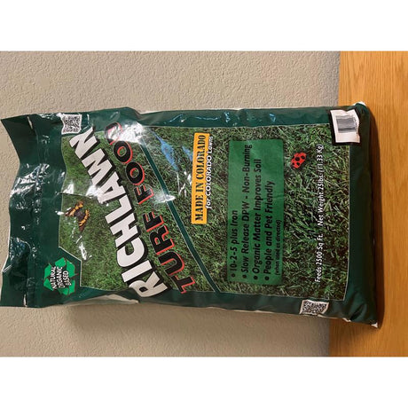 Richlawn Turf Food Pre Emergent Preventer & Fertilizer Lawn Fertilizer For All Grasses 2500 sq ft