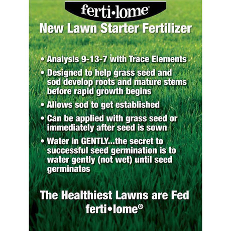 Ferti-lome Lawn Starter Lawn Fertilizer For Multiple Grass Types 812 sq ft