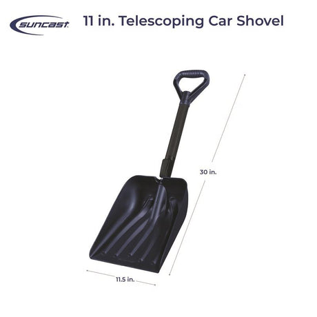 Suncast 11.5 in. W X 38 in. L Poly Telescoping Snow Shovel, Pack of 6