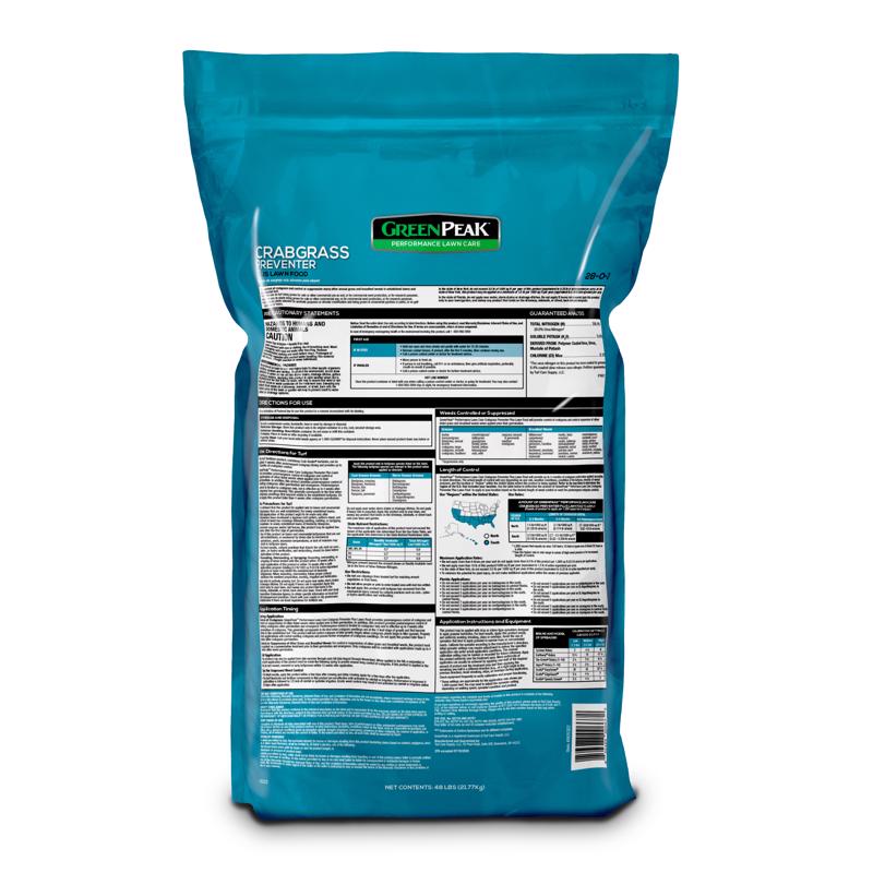 GreenPeak Crabgrass Preventer Lawn Food For All Grasses 15000 sq ft